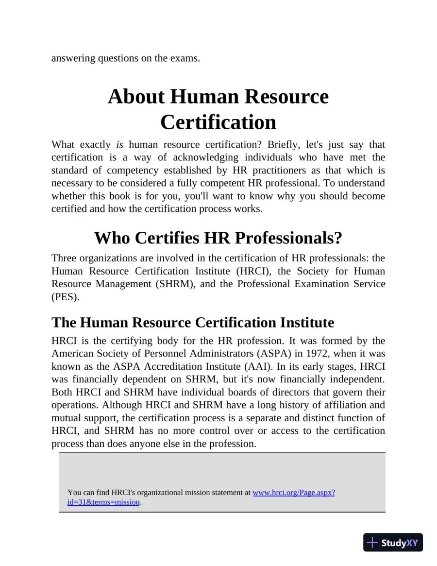 PHR and SPHR Professional in Human Resources Certification Complete Study Guide (2019), page 19