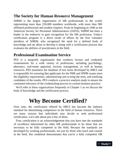 PHR and SPHR Professional in Human Resources Certification Complete Study Guide (2019) - Page 20 preview image