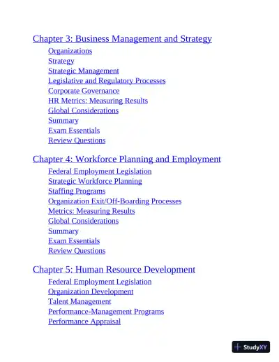 PHR and SPHR Professional in Human Resources Certification Complete Study Guide (2019) - Page 5 preview image