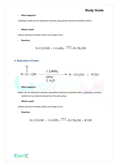 Organic Chemistry II - Summary of Preparations - Page 6 preview image