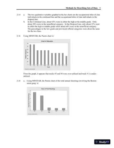 Solution Manual for Statistics, Updated Edition, 13th Edition - Page 10 preview image