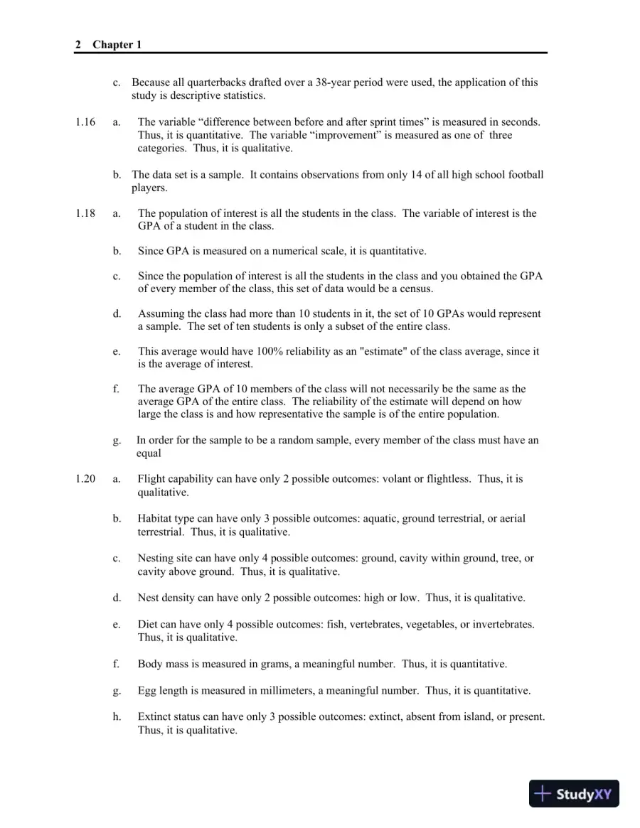 Solution Manual for Statistics, Updated Edition, 13th Edition, page 3