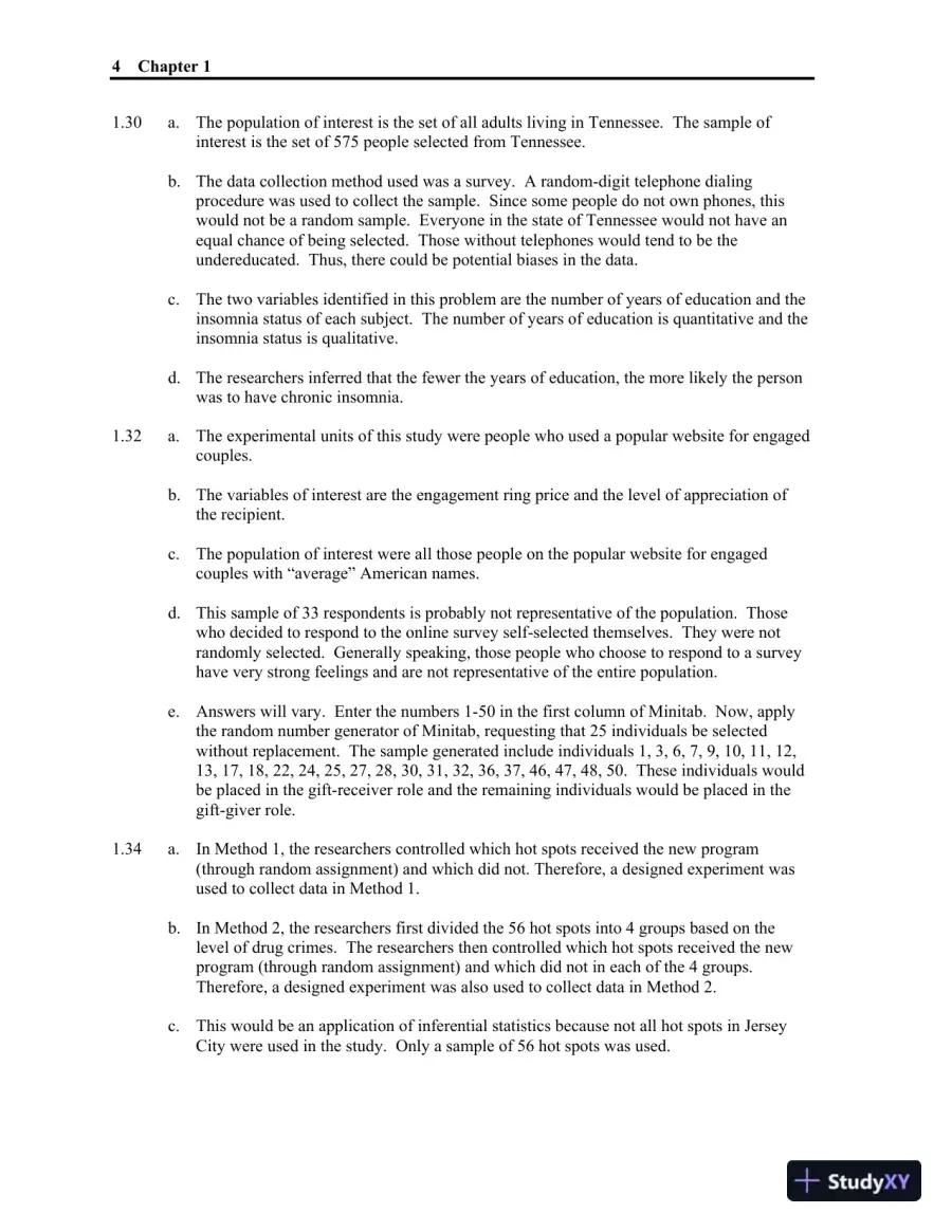 Solution Manual for Statistics, Updated Edition, 13th Edition, page 5