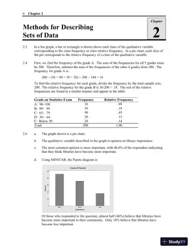 Solution Manual for Statistics, Updated Edition, 13th Edition - Page 7 preview image