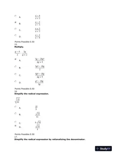 Equations, Rational Expressions, and Operations with Fractions - Page 7 preview image