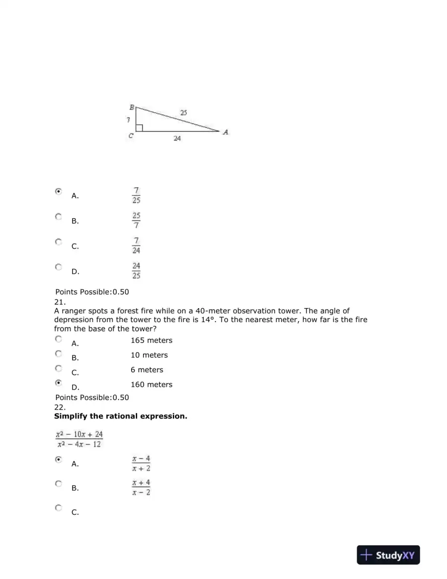 Equations, Rational Expressions, and Operations with Fractions, page 9