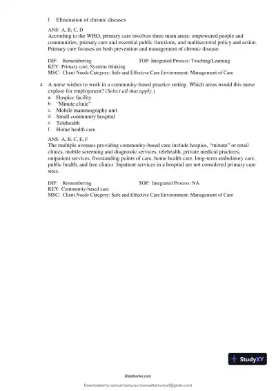 Test Bank for Medical-Surgical Nursing: Concepts for Interprofessional Collaborative Care, 10th Edition (Chapters 1-69) - Page 13 preview image