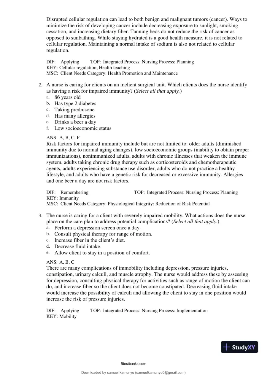Test Bank for Medical-Surgical Nursing: Concepts for Interprofessional Collaborative Care, 10th Edition (Chapters 1-69), page 18