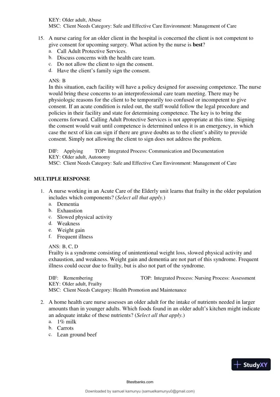 Test Bank for Medical-Surgical Nursing: Concepts for Interprofessional Collaborative Care, 10th Edition (Chapters 1-69), page 25