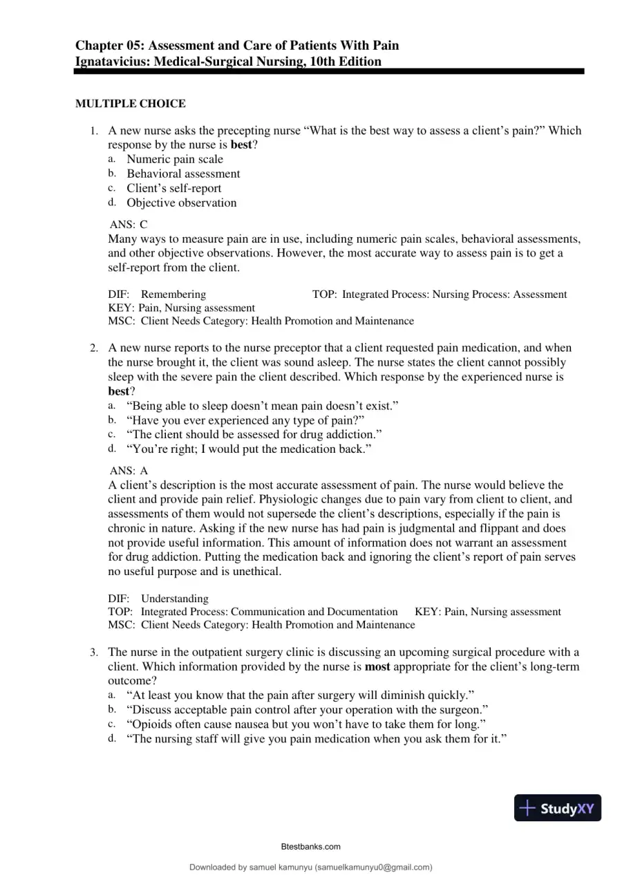 Test Bank for Medical-Surgical Nursing: Concepts for Interprofessional Collaborative Care, 10th Edition (Chapters 1-69), page 29