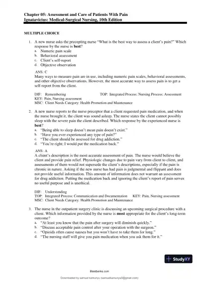 Test Bank for Medical-Surgical Nursing: Concepts for Interprofessional Collaborative Care, 10th Edition (Chapters 1-69) - Page 29 preview image