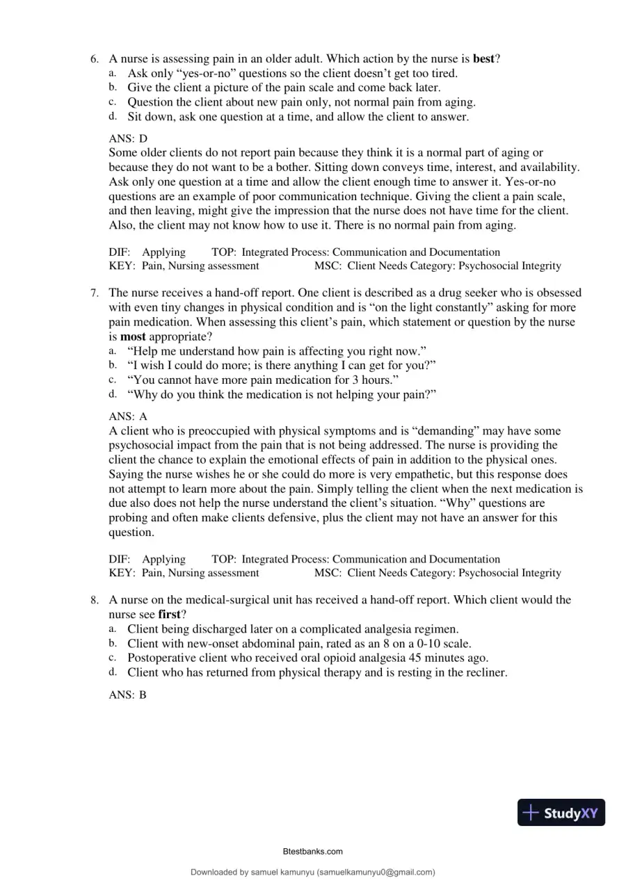 Test Bank for Medical-Surgical Nursing: Concepts for Interprofessional Collaborative Care, 10th Edition (Chapters 1-69), page 31