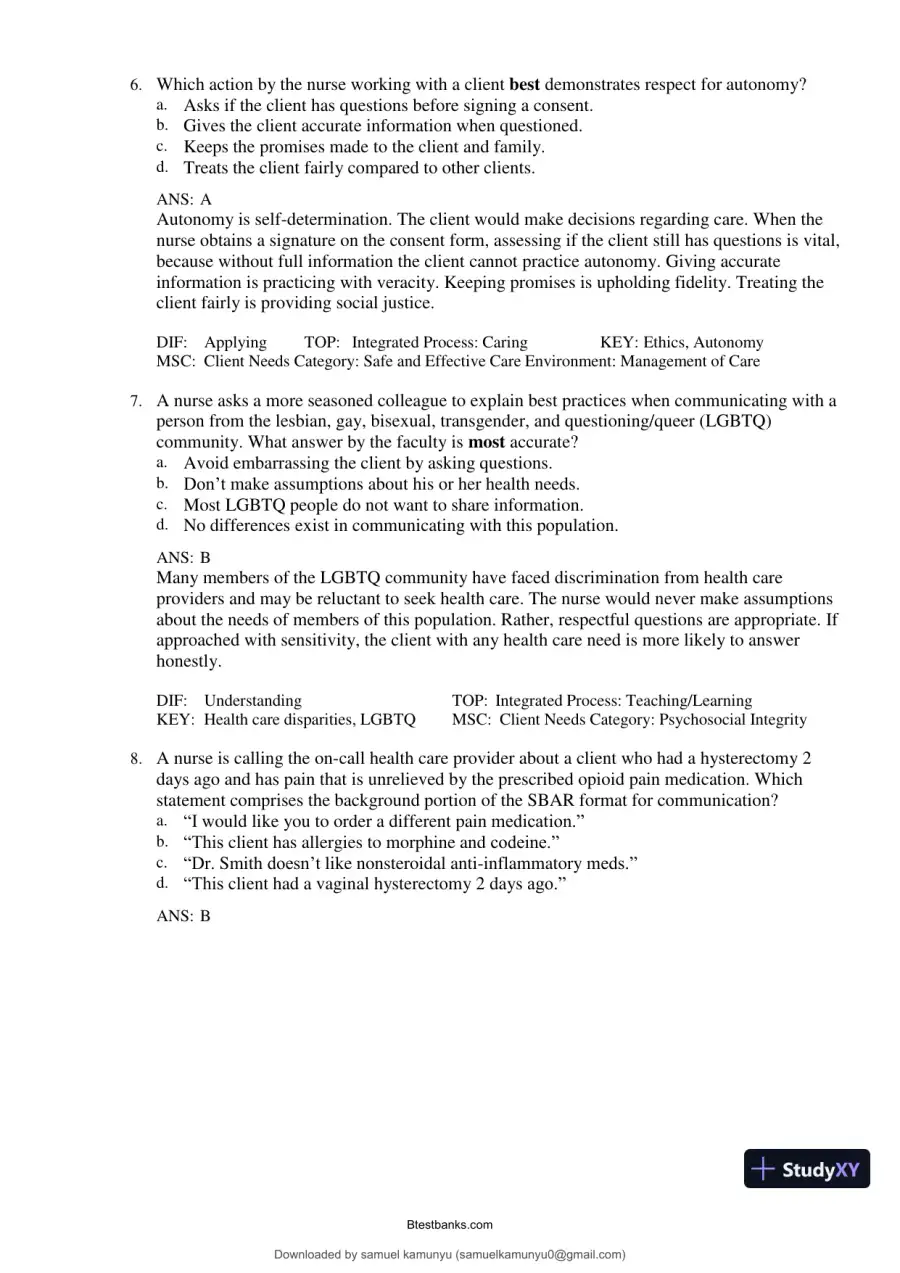 Test Bank for Medical-Surgical Nursing: Concepts for Interprofessional Collaborative Care, 10th Edition (Chapters 1-69), page 4