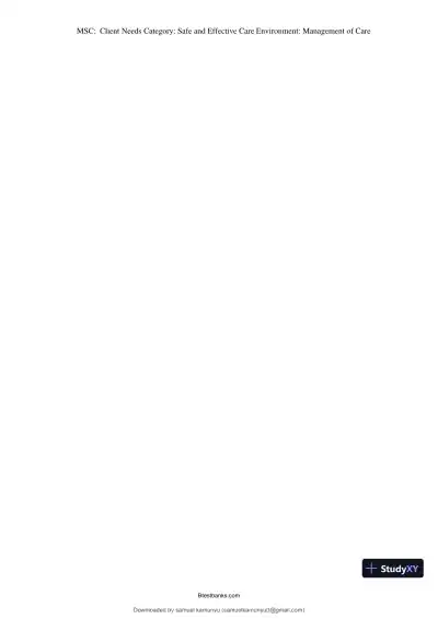 Test Bank for Medical-Surgical Nursing: Concepts for Interprofessional Collaborative Care, 10th Edition (Chapters 1-69) - Page 8 preview image