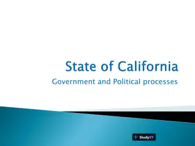 State Of California - Government And Political Processes - Page 1 preview image