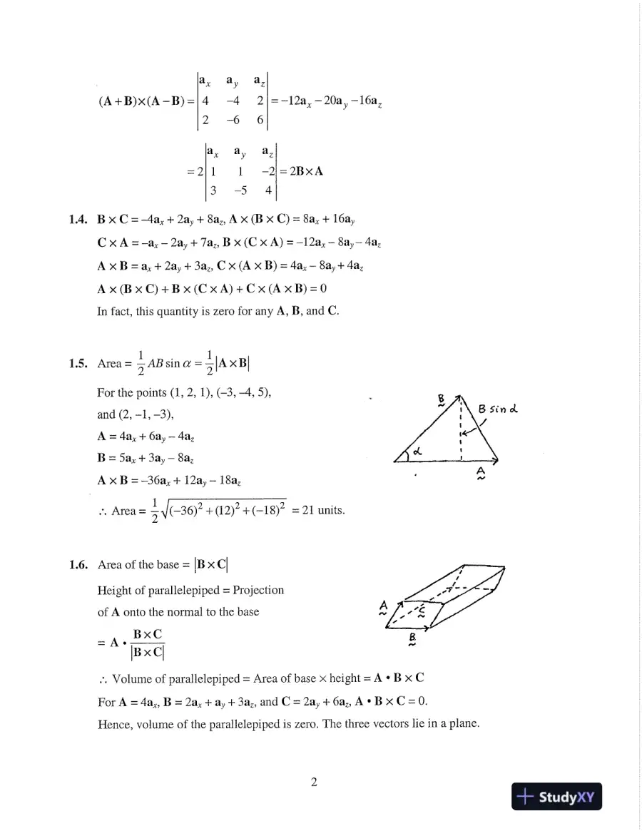 Solution Manual for Fundamentals of Electromagnetics for Electrical and Computer Engineering, 1st Edition, page 5