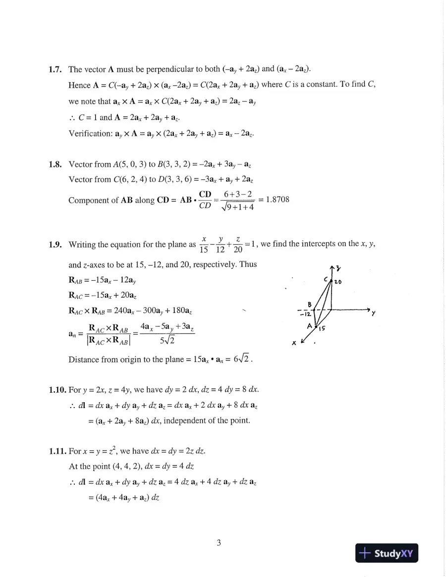 Solution Manual for Fundamentals of Electromagnetics for Electrical and Computer Engineering, 1st Edition, page 6