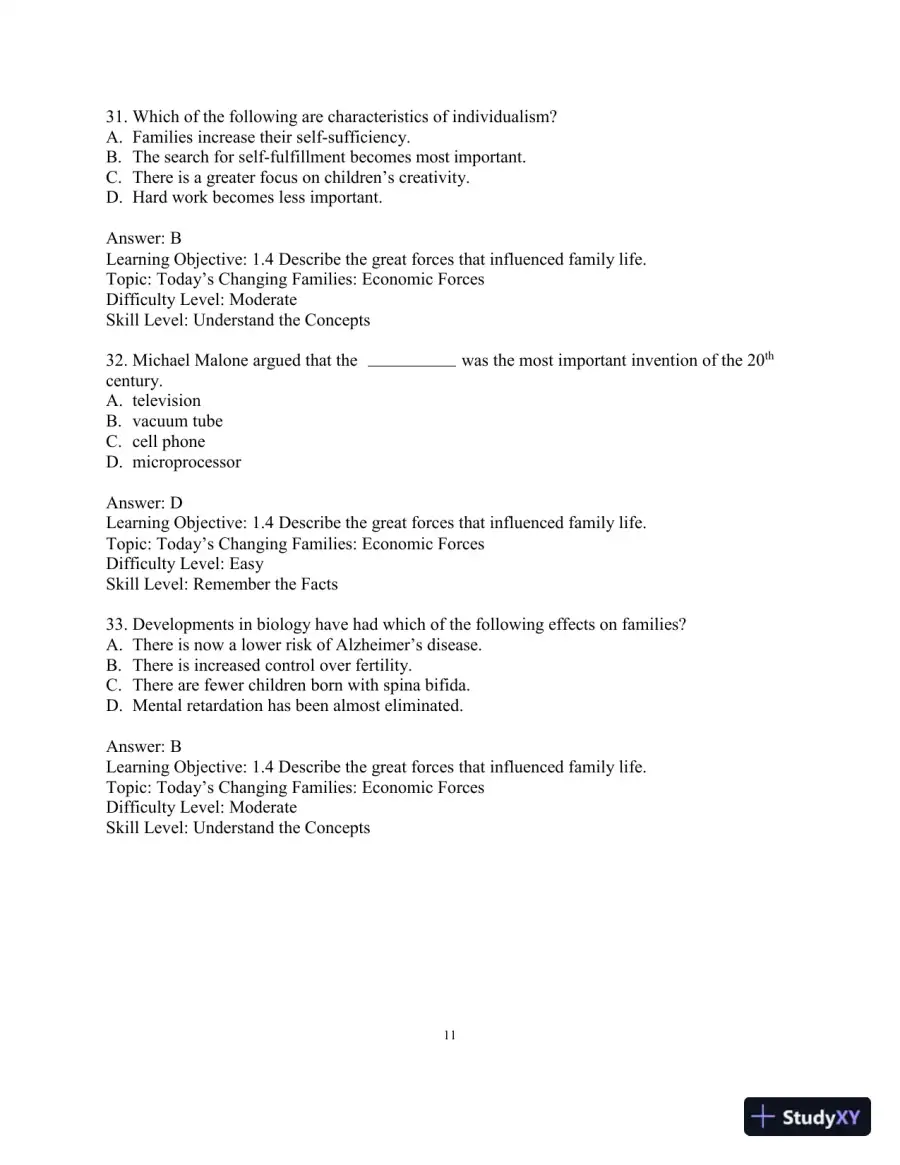 Test Bank for Marriages, Families, and Intimate Relationships, 5th Edition, page 14