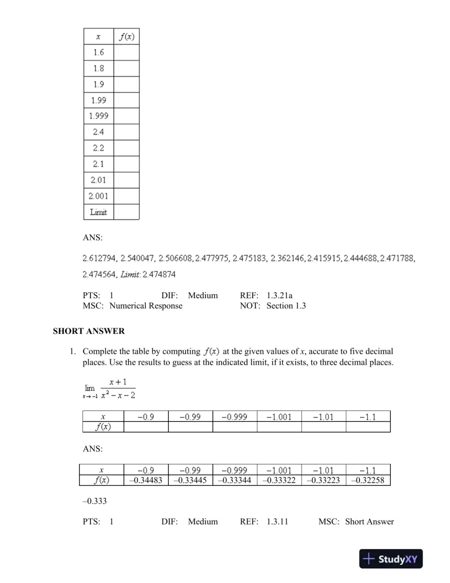 Essential Calculus: Early Transcendentals 2nd Edition Test Bank, page 15