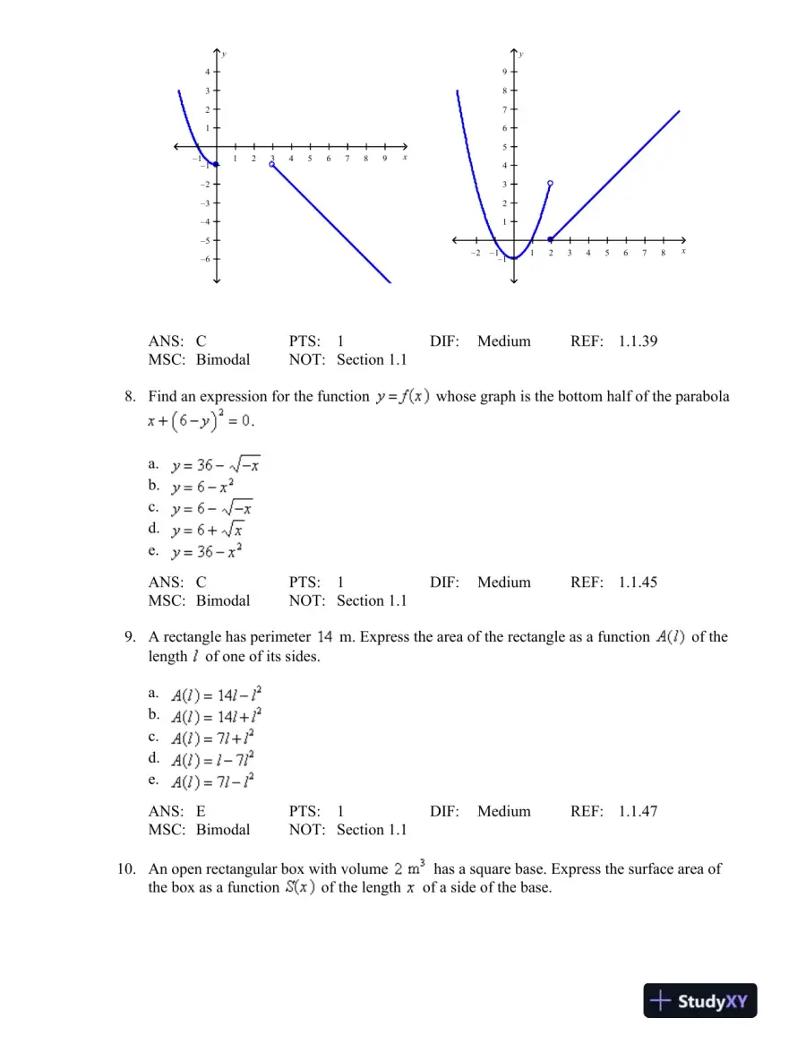 Essential Calculus: Early Transcendentals 2nd Edition Test Bank, page 5