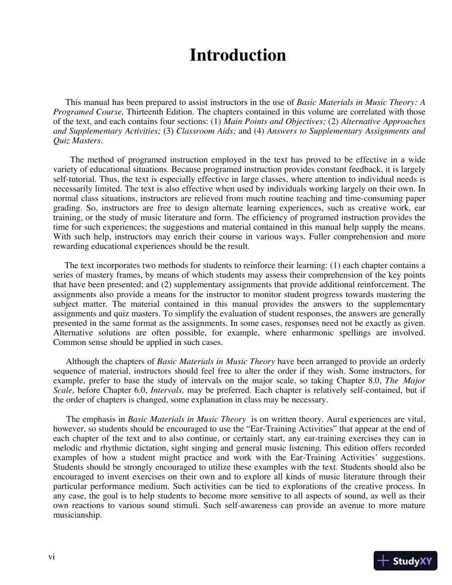 Basic Materials in Music Theory: A Programed Course, Books a la Carte, 13th Edition Solution Manual, page 6