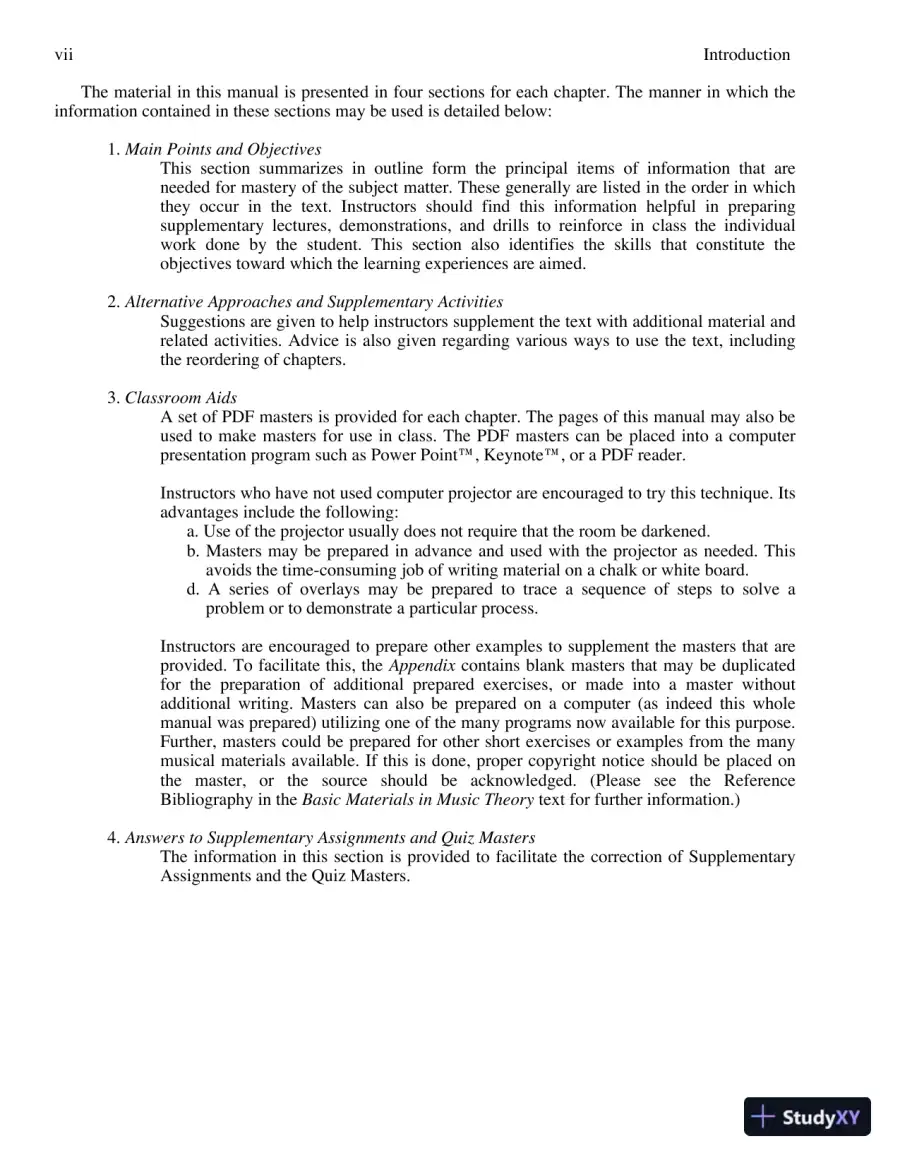 Basic Materials in Music Theory: A Programed Course, Books a la Carte, 13th Edition Solution Manual, page 7