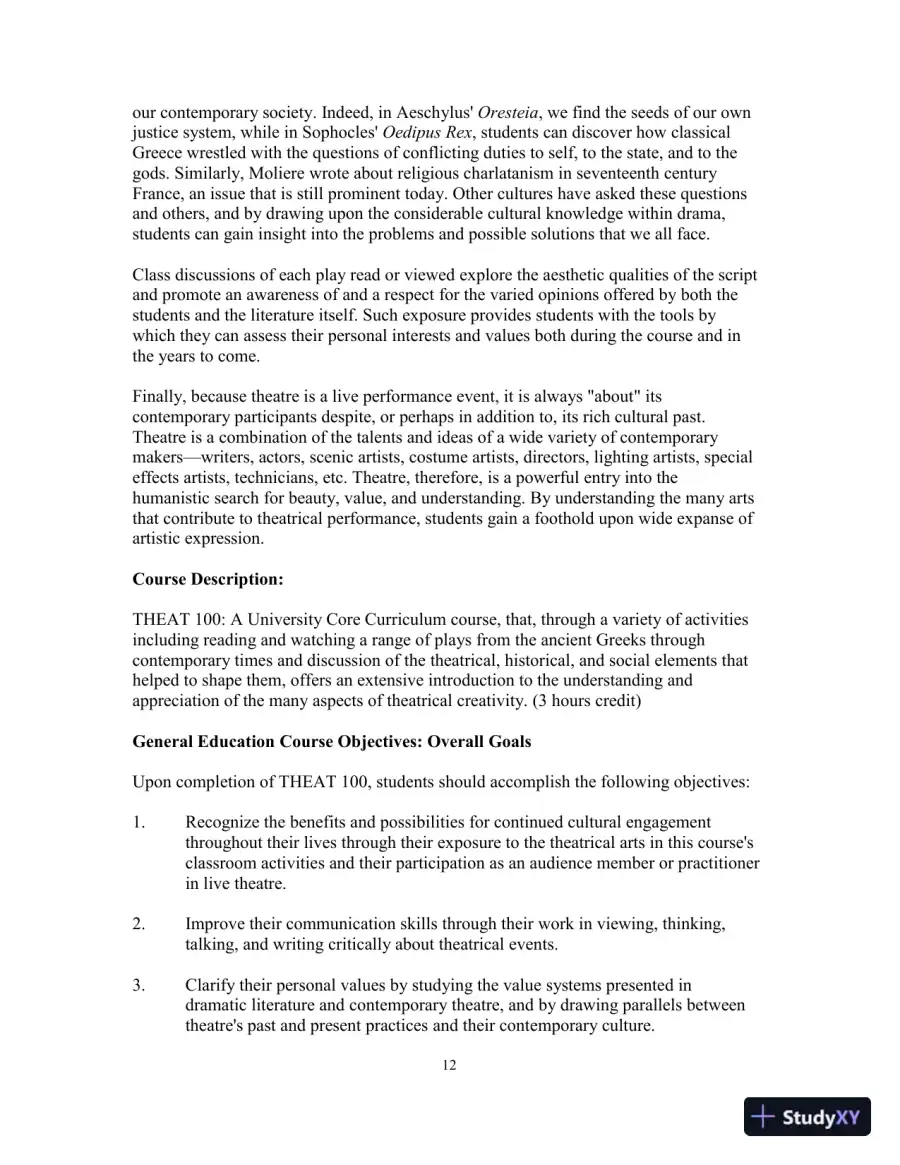 Test Bank for Revel for Explore Theatre: A Backstage Pass, 2nd Edition, page 12