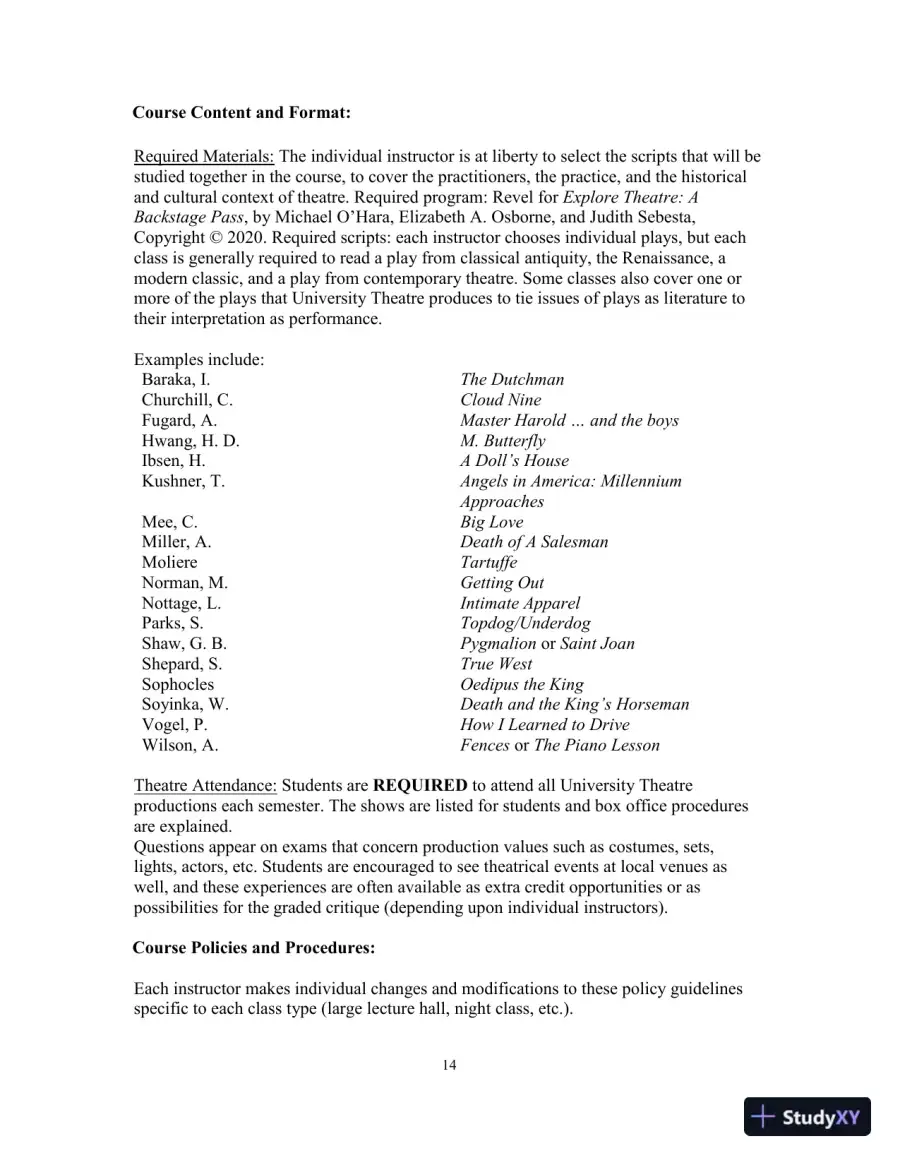 Test Bank for Revel for Explore Theatre: A Backstage Pass, 2nd Edition, page 14