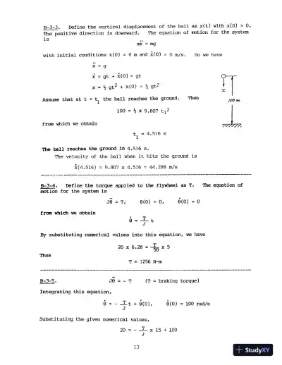 Solution Manual For System Dynamics, 4th Edition - Page 15 preview image