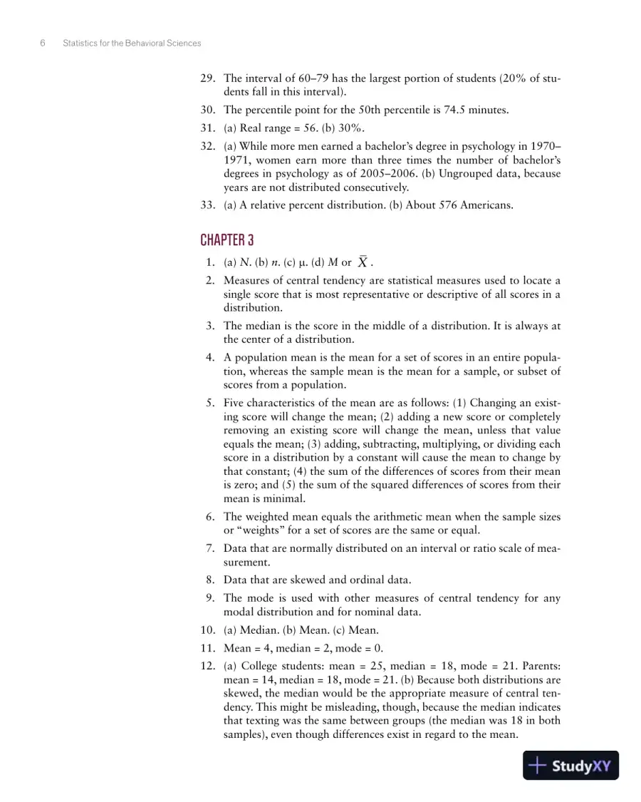 Essential Statistics for the Behavioral Sciences Brief Edition Solution Manual, page 7