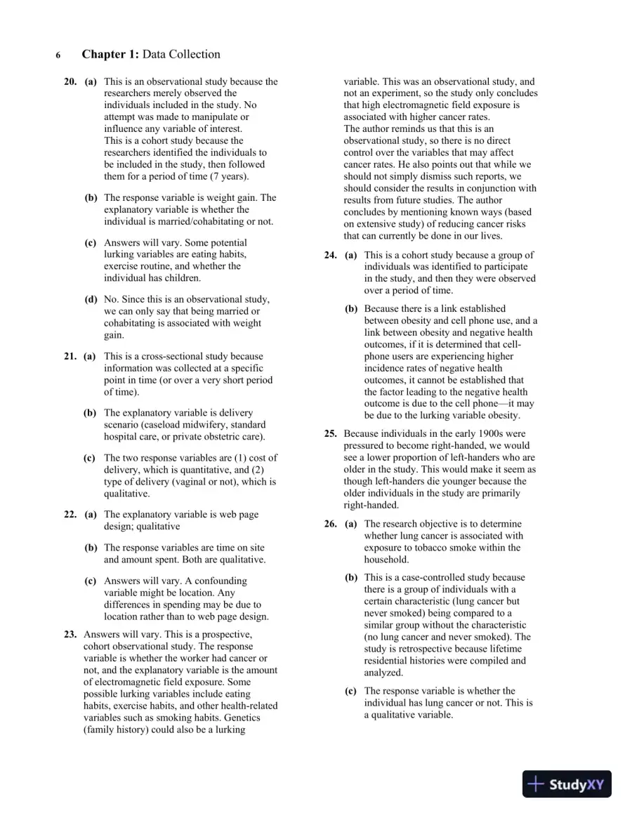 Solution Manual for Fundamentals of Statistics, 6th Edition, page 11
