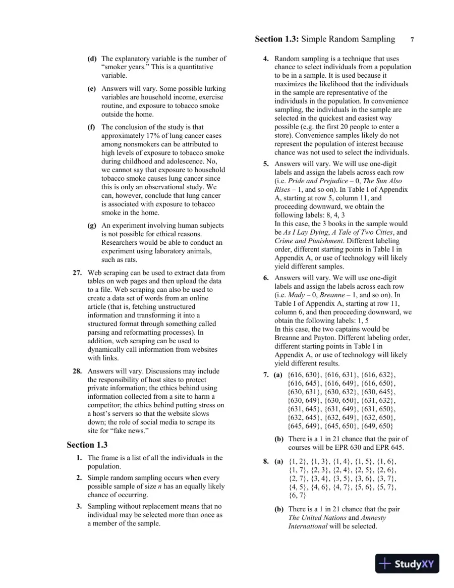 Solution Manual for Fundamentals of Statistics, 6th Edition, page 12