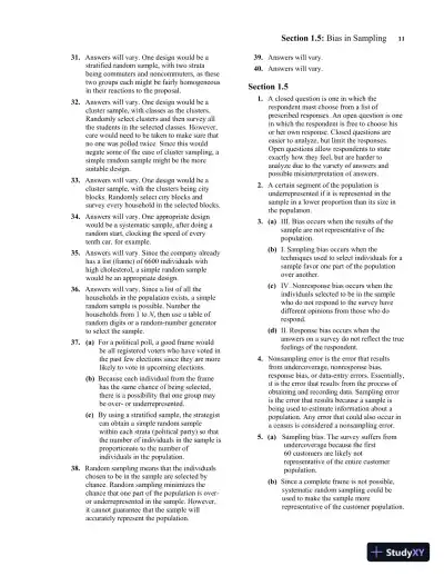 Solution Manual for Fundamentals of Statistics, 6th Edition - Page 16 preview image