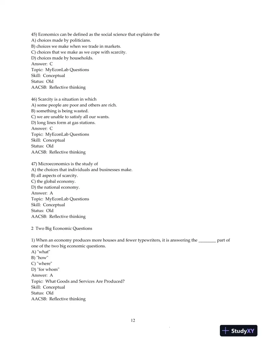 Test Bank For Economics, 13th Edition, page 13