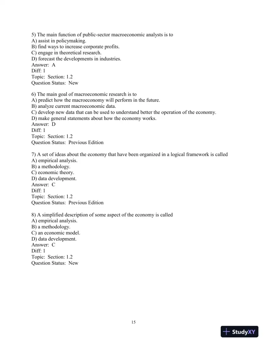 Test Bank for Macroeconomics, 10th Edition, page 16