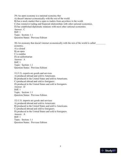 Test Bank for Macroeconomics, 10th Edition - Page 9 preview image