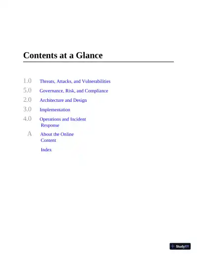 Mike Meyers CompTIA Security+ SY0-601 Exam Certification Passport, 6th Edition (2021) - Page 10 preview image