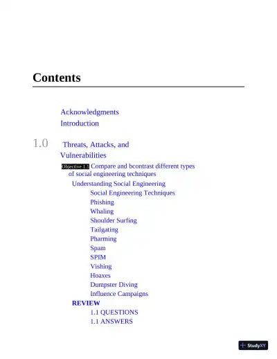 Mike Meyers CompTIA Security+ SY0-601 Exam Certification Passport, 6th Edition (2021) - Page 11 preview image