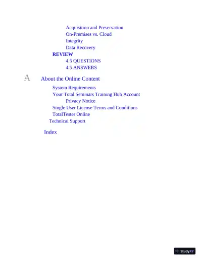Mike Meyers CompTIA Security+ SY0-601 Exam Certification Passport, 6th Edition (2021) - Page 26 preview image