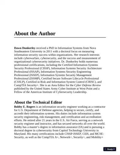 Mike Meyers CompTIA Security+ SY0-601 Exam Certification Passport, 6th Edition (2021) - Page 3 preview image