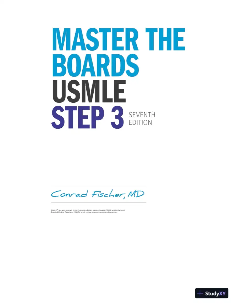 Master the Boards USMLE Step 3 Edition: 7 (2022), page 6