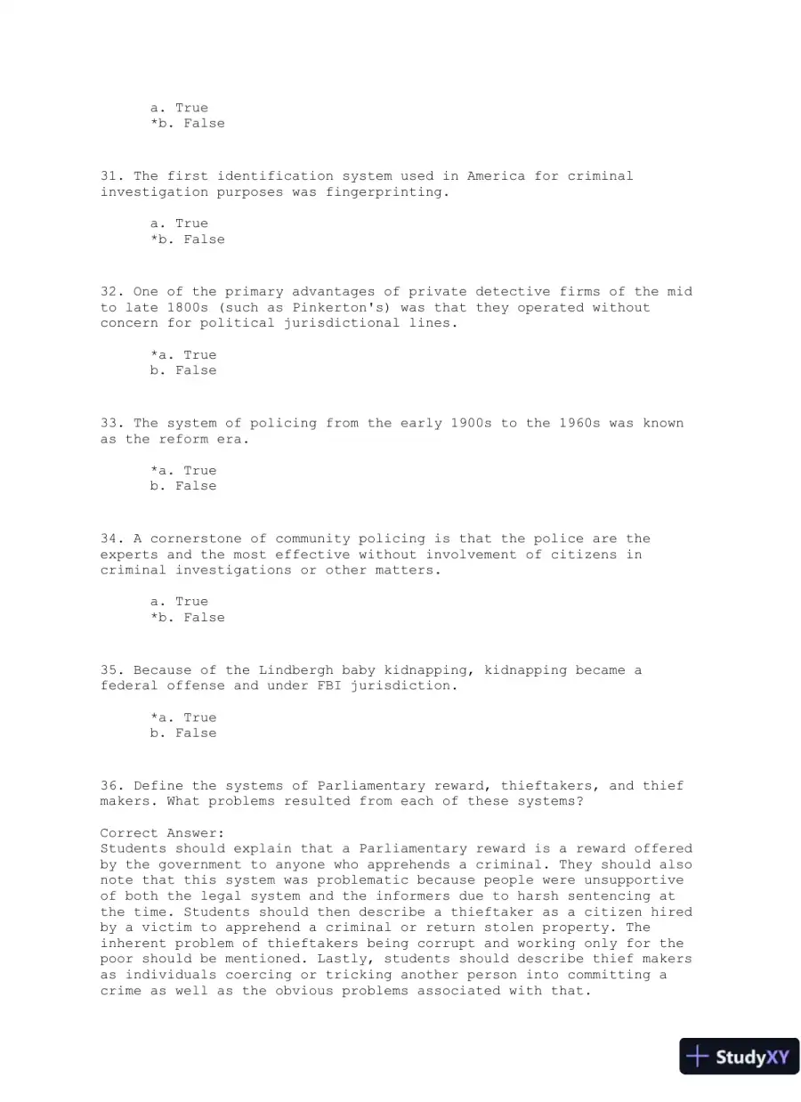 Criminal Investigation Third Edition Test Bank, page 15