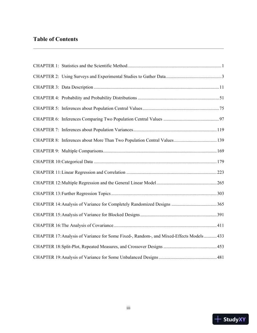 Solution Manual for An Introduction to Statistical Methods and Data Analysis, 6th Edition, page 3