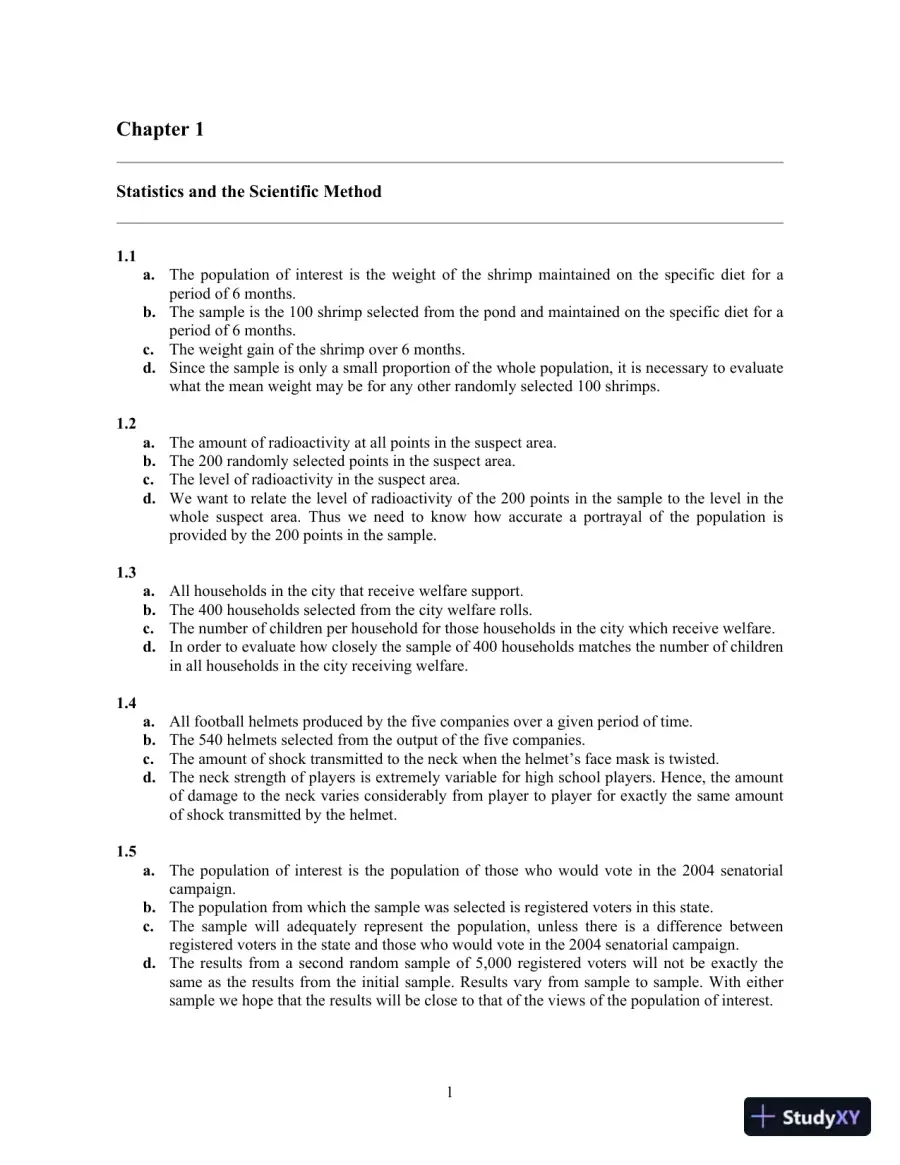 Solution Manual for An Introduction to Statistical Methods and Data Analysis, 6th Edition, page 4