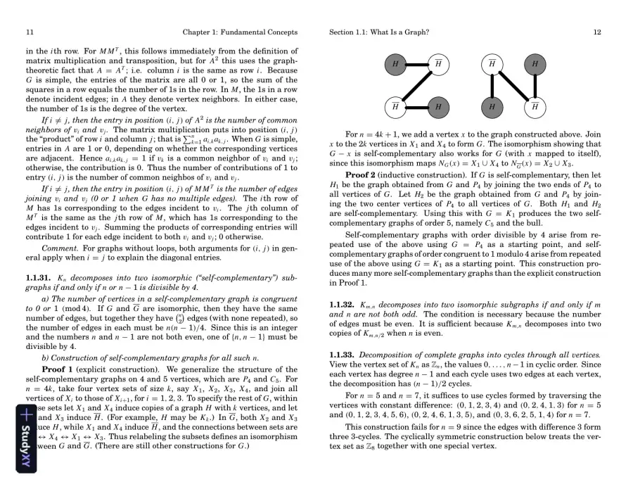 Solution Manual for Introduction to Graph Theory, 2nd Edition, page 13