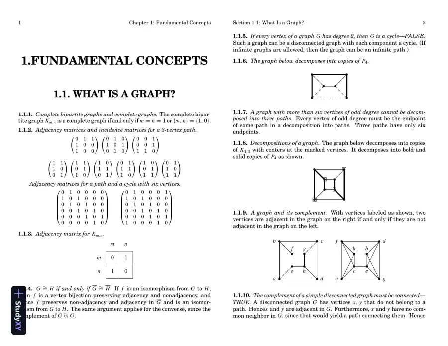 Solution Manual for Introduction to Graph Theory, 2nd Edition, page 3