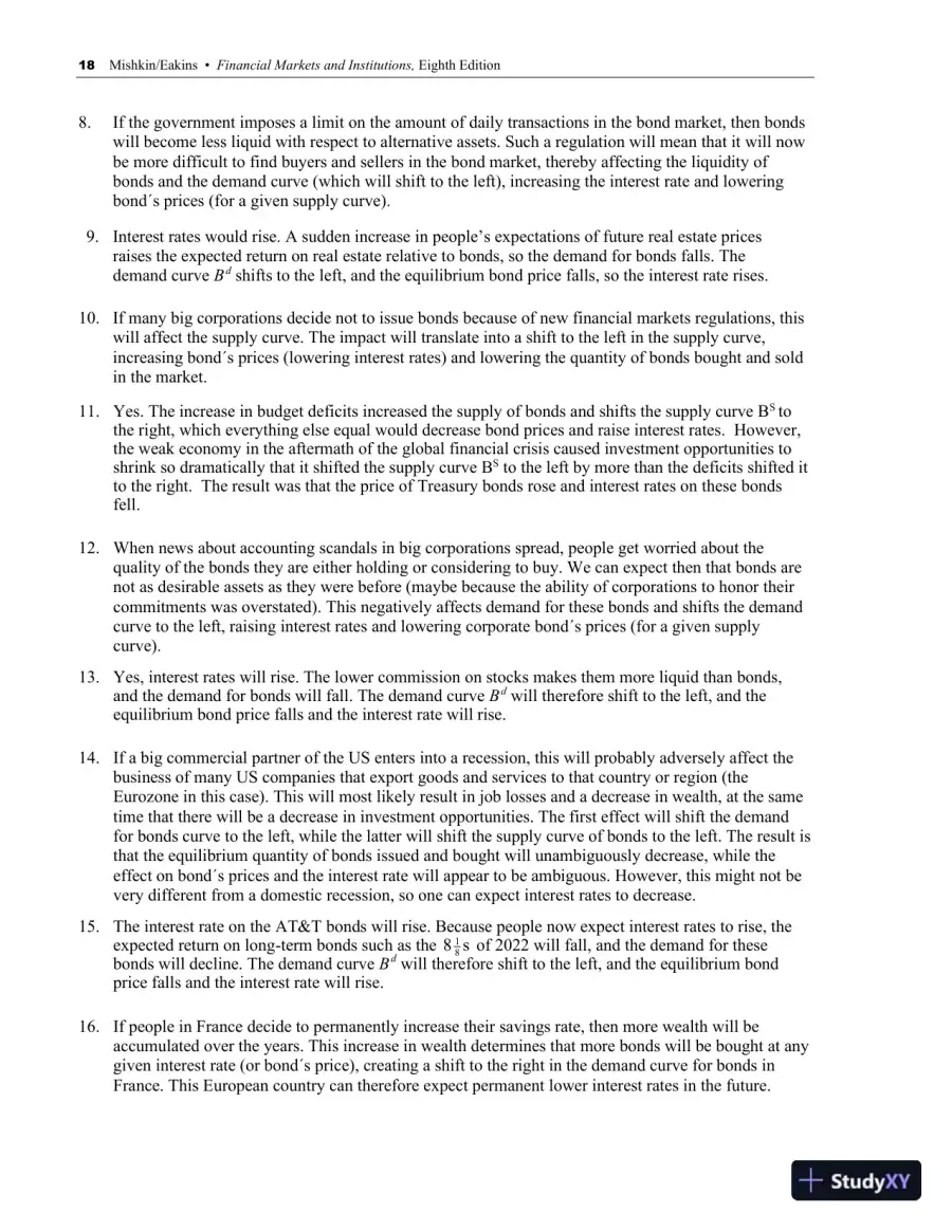 Solution Manual for Financial Markets and Institutions, 9th Edition, page 21