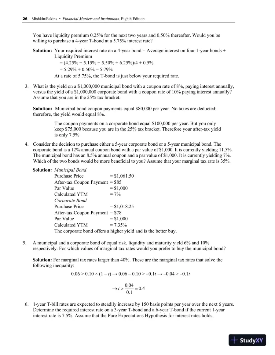 Solution Manual for Financial Markets and Institutions, 9th Edition, page 29