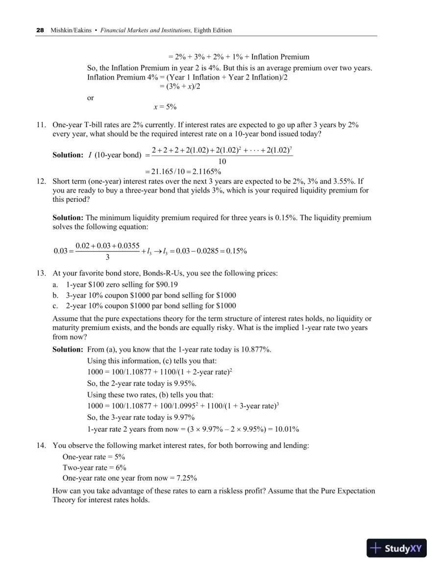 Solution Manual for Financial Markets and Institutions, 9th Edition, page 31