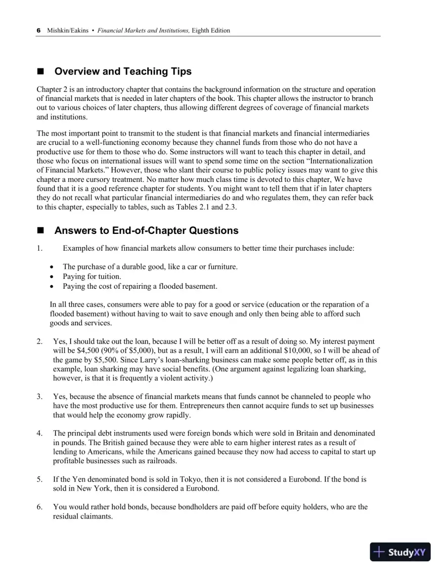 Solution Manual for Financial Markets and Institutions, 9th Edition, page 9